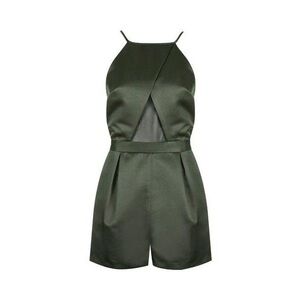 Topshop Satin & Mesh Romper